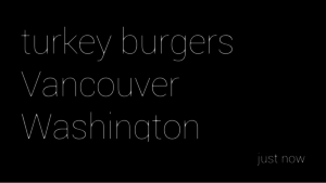 Turkey Burger Search